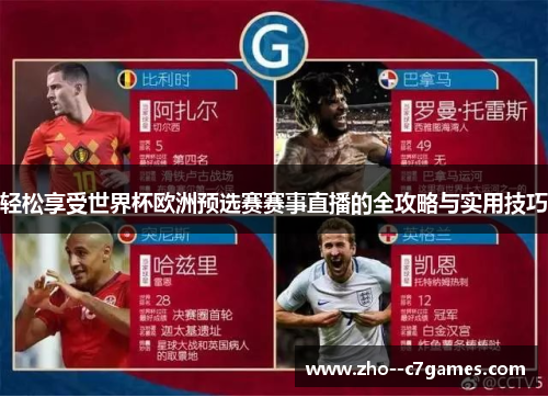轻松享受世界杯欧洲预选赛赛事直播的全攻略与实用技巧